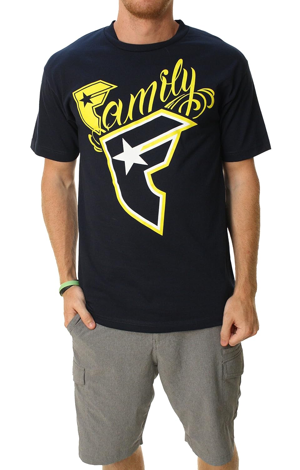 famous stars and straps 男士新款野猫短袖图案t恤