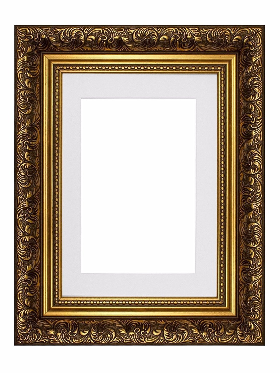 金色镶有装饰性清仓复古风格法国巴洛克风格相框/相框/海报框架,具有