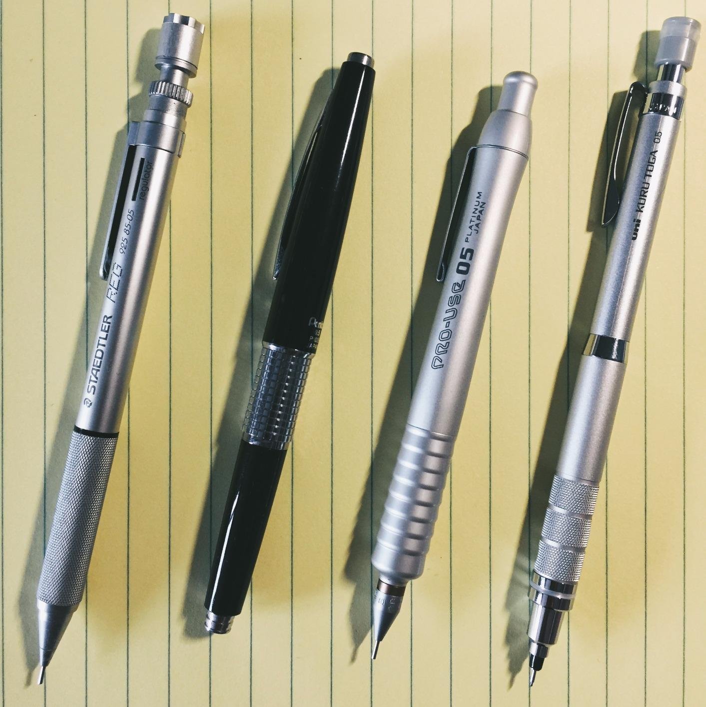 uni kurutoga roulette 款自动铅笔,银色,0.5 mm (m510171p.26)