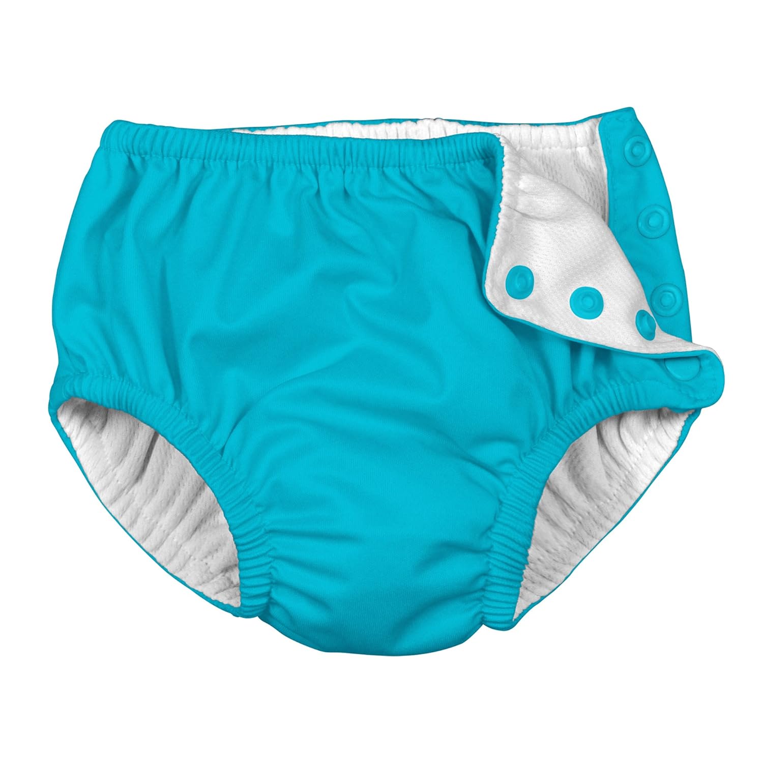 i play 婴儿和幼儿按扣可重复使用吸水游泳尿布 浅绿色 12-18 months