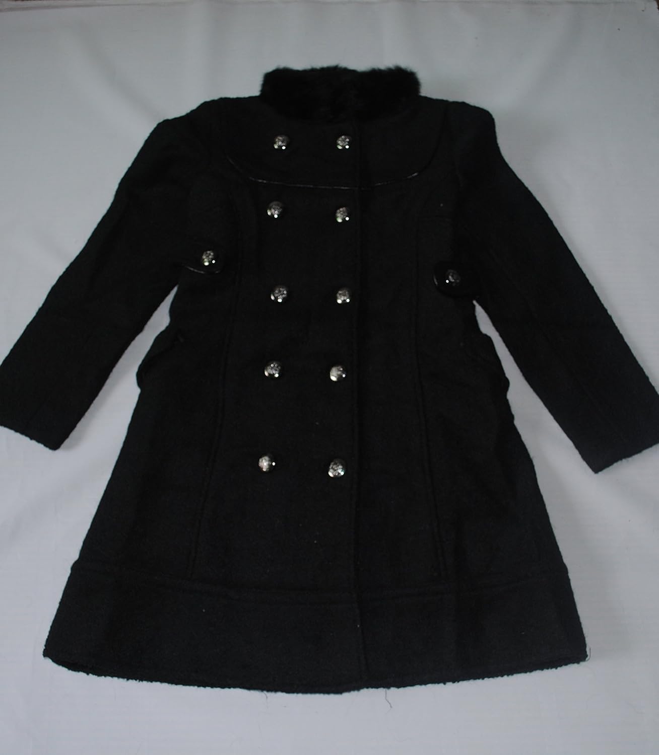 sm 黑色 羊毛呢子大衣 女款清货 (l, 黑色)