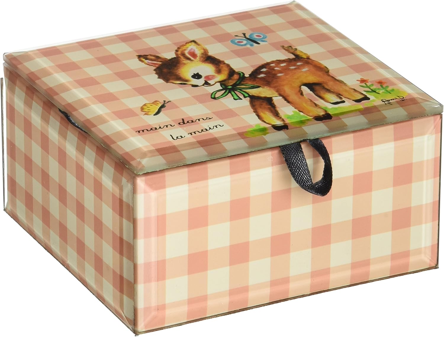 kistoo le rondrond 方形盒子 粉色 w19.5xd4xh15.5cm