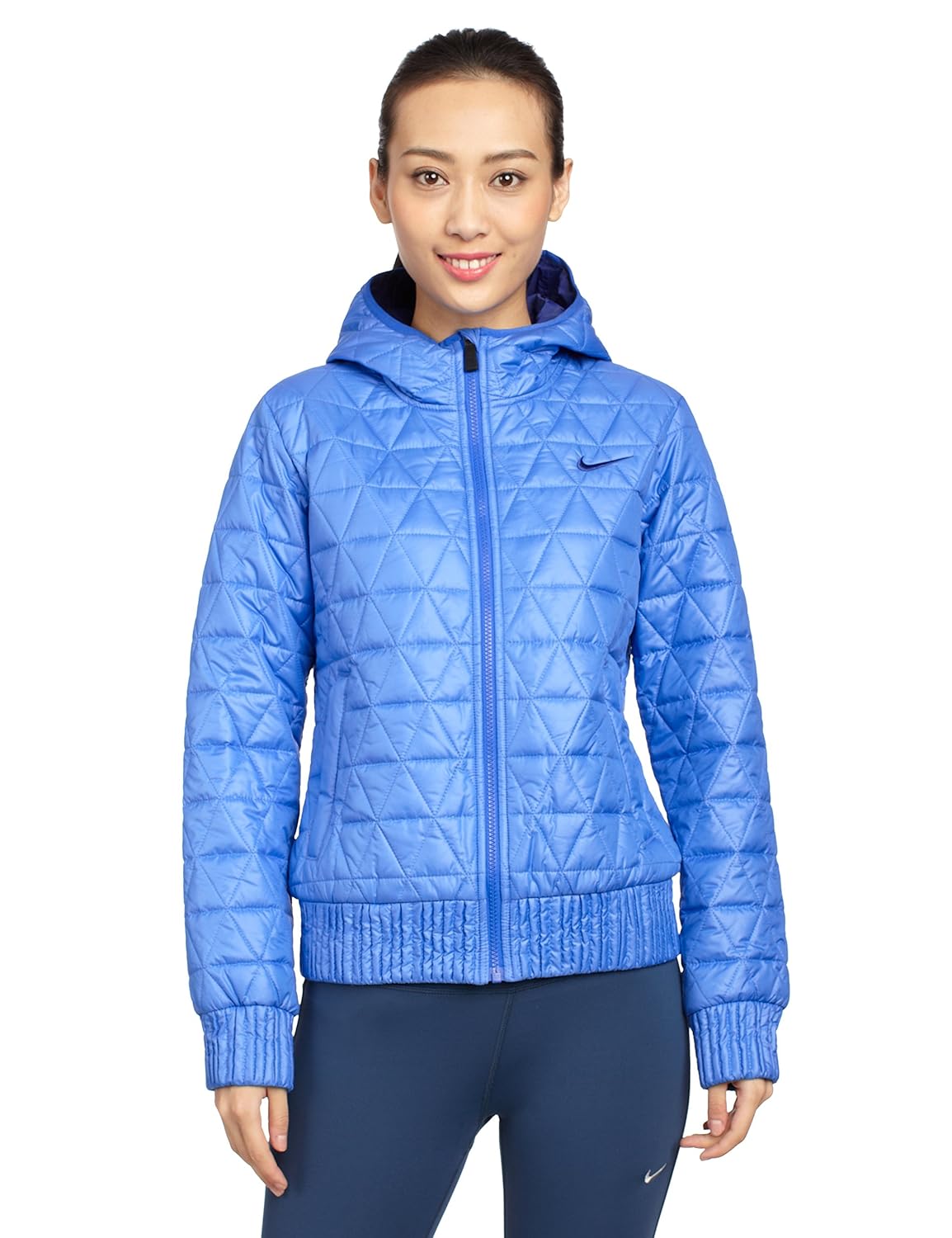 nike 耐克 女式 连帽棉服 615157-455 钴蓝色/深宝蓝/(深宝蓝) xs