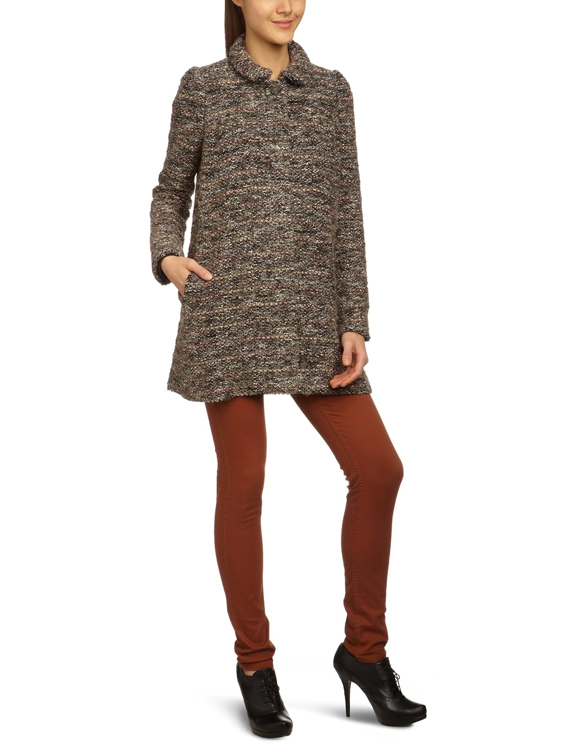 paul & joe sister 女式 tab 领长款 – 常规外套 grey - grau (26)