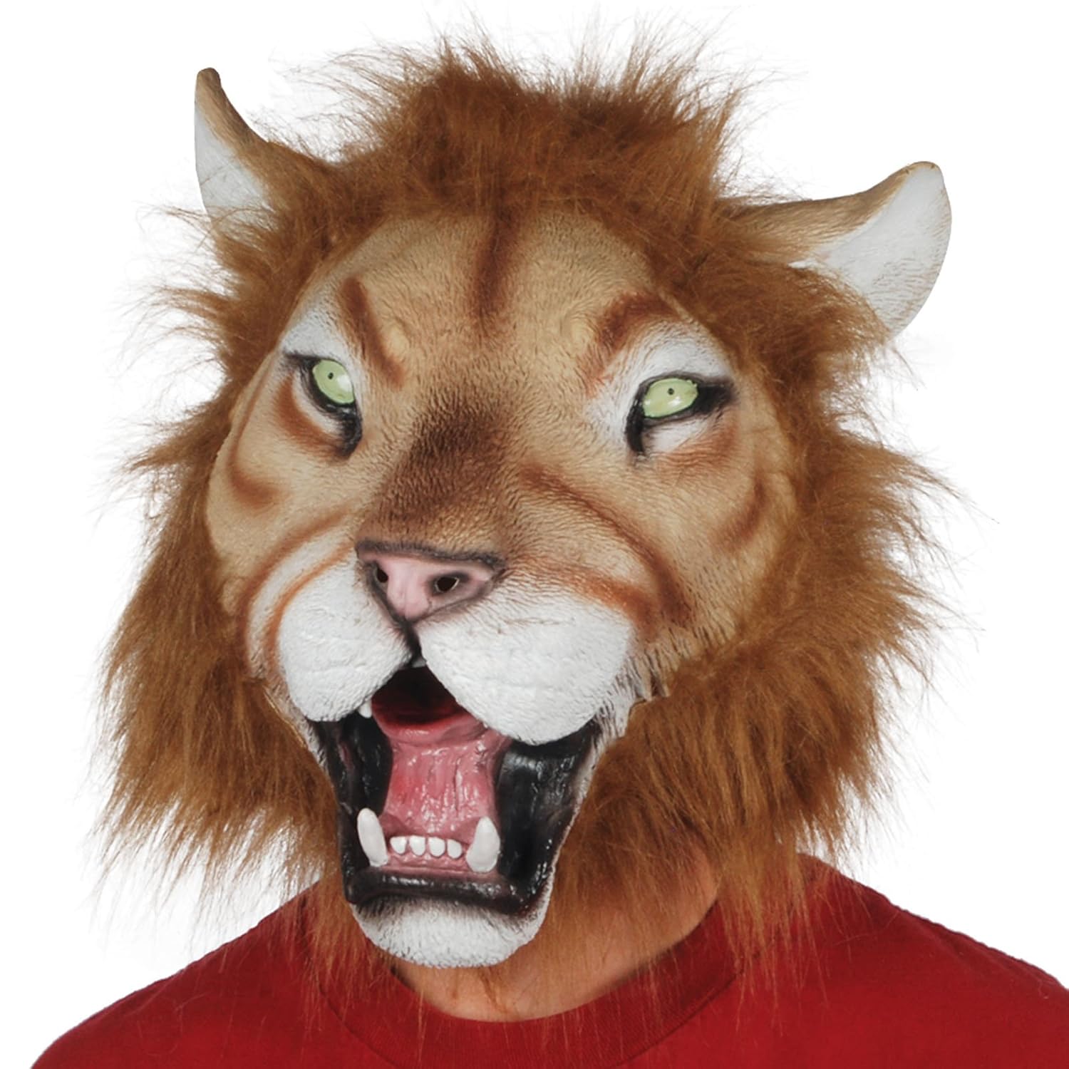 loftus 国际成人星星 power 逼真狮子动物面具,棕色 / 棕褐色,均码