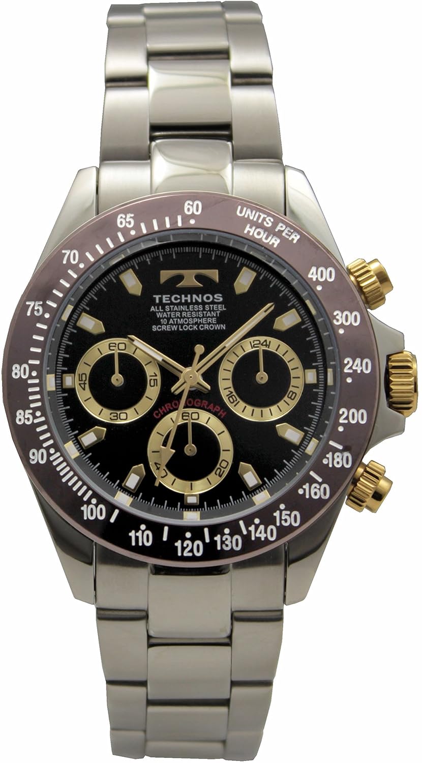[天克诺]technos 手表 计时仪 10气压防水 t4554ah 男士