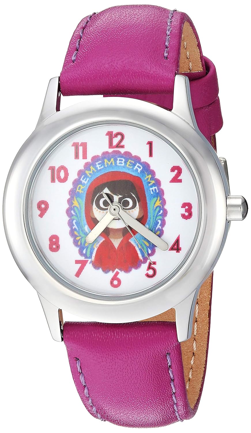 disney 迪士尼女孩 coco 石英不锈钢手表颜色:紫色(型号:wds000559)