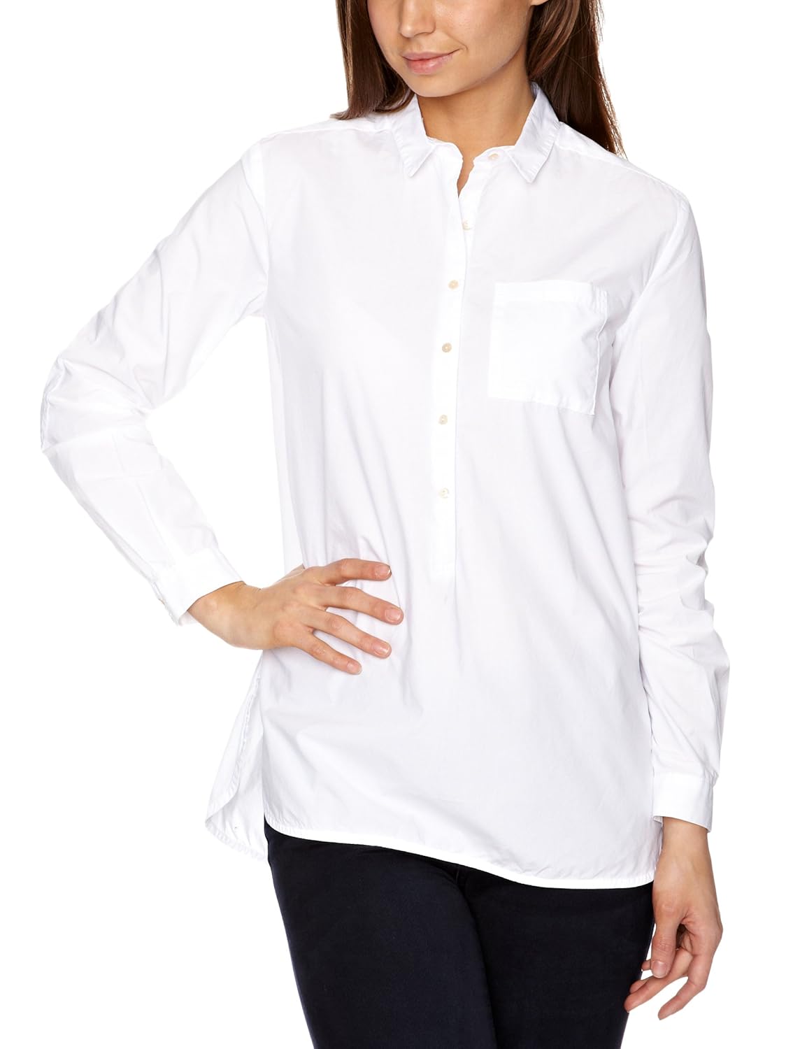 部件两个 ellaisa 女式衬衫 pure white 14