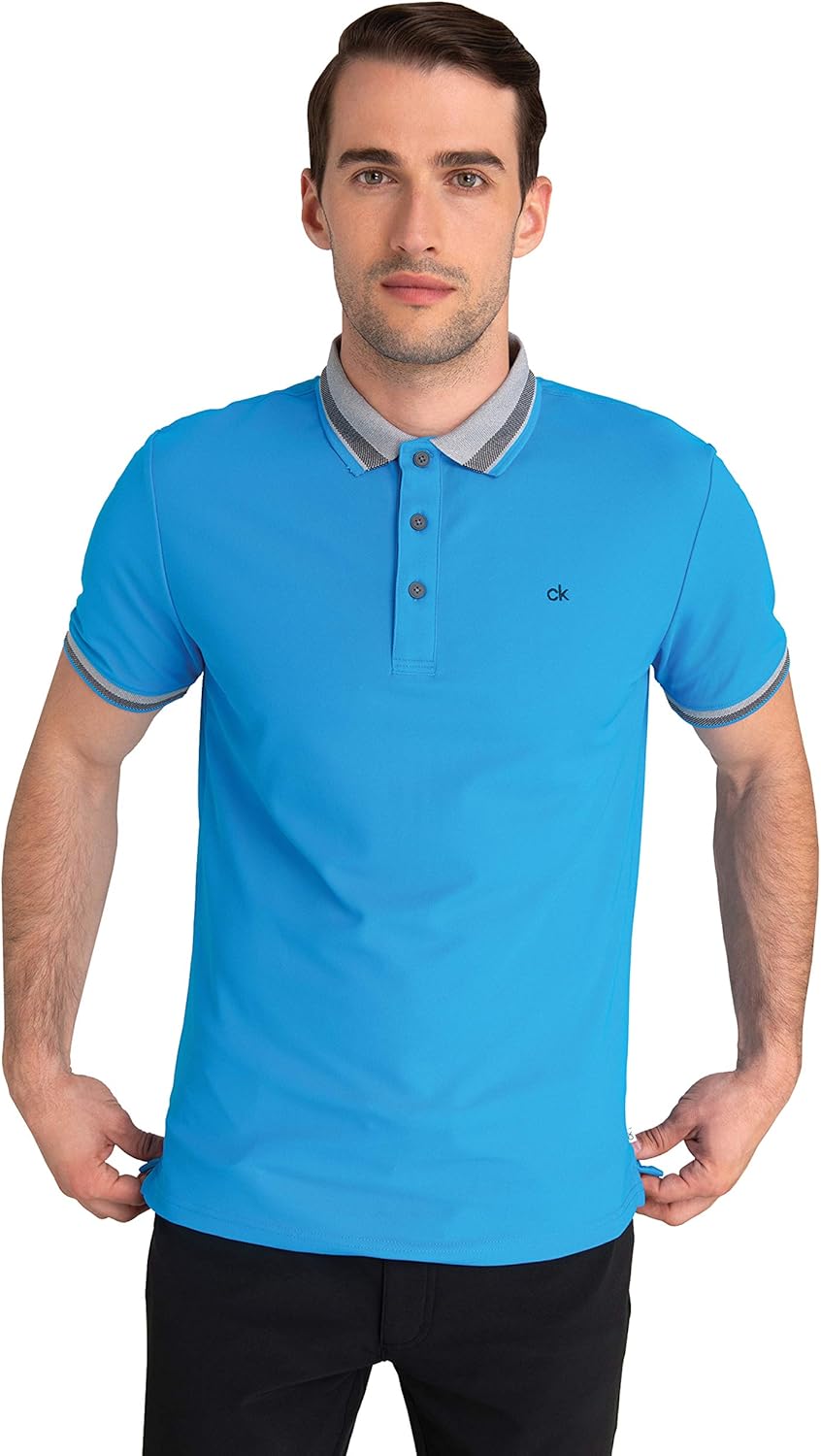 calvin klein 男士闪光 polo 衫【calvin klein 卡尔文·克莱恩】