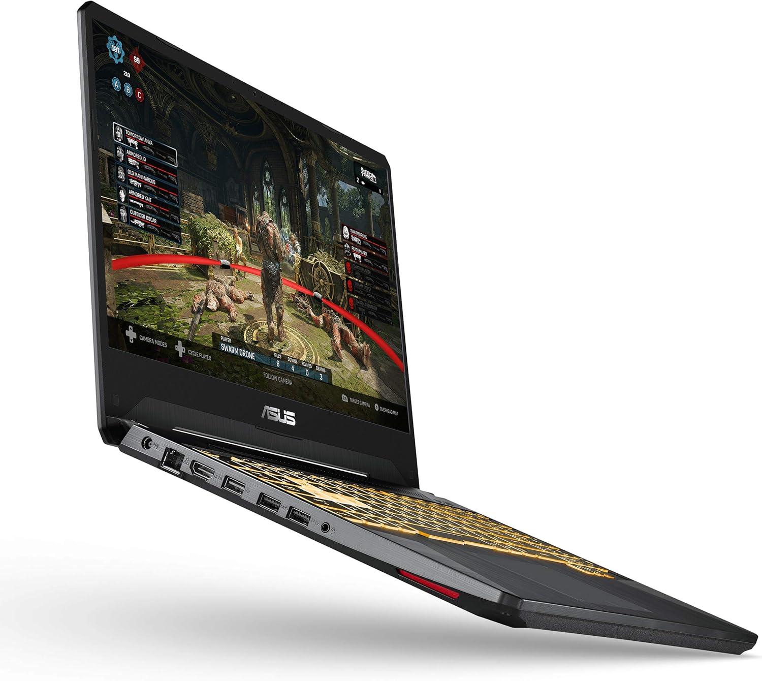 华硕tuf 游戏笔记本电脑全高清,amd ryzentuf505du-eb74 metallic