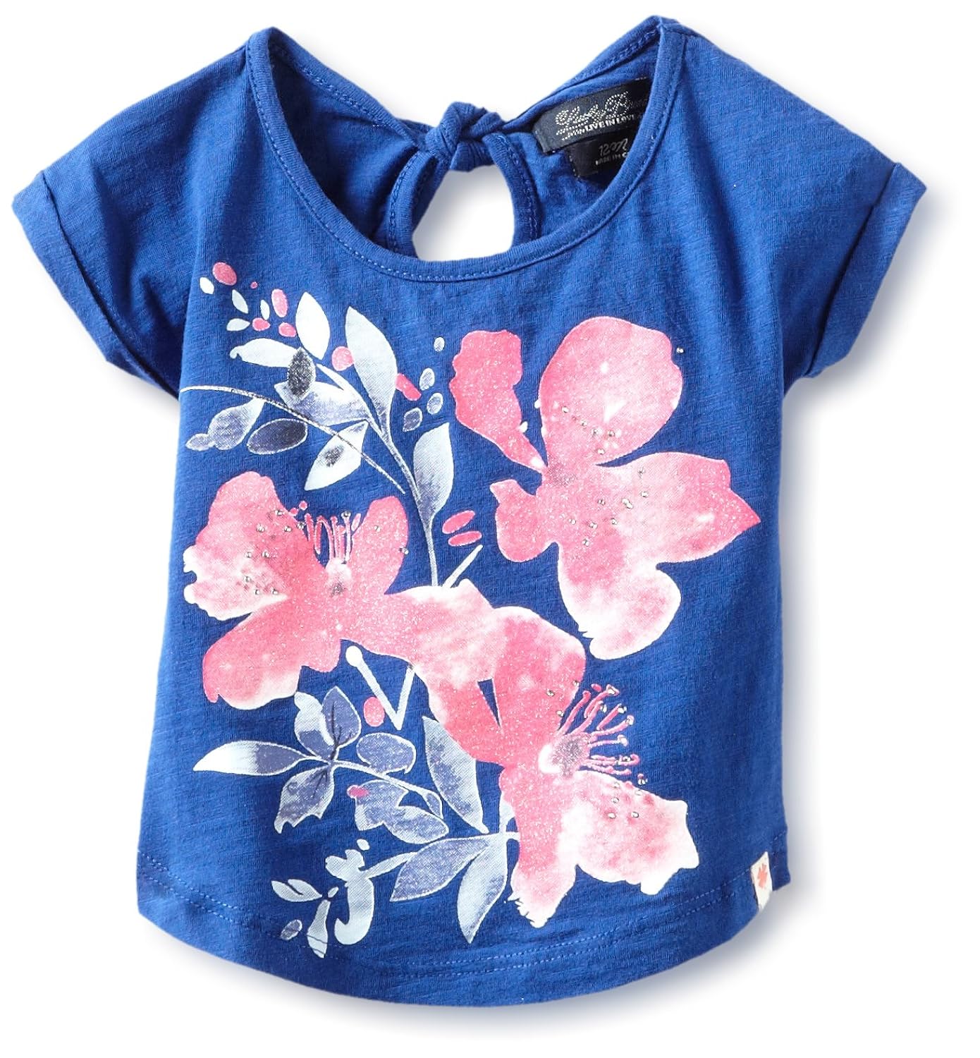 lucky brand 婴儿女童热带花朵 t恤 蓝色 24