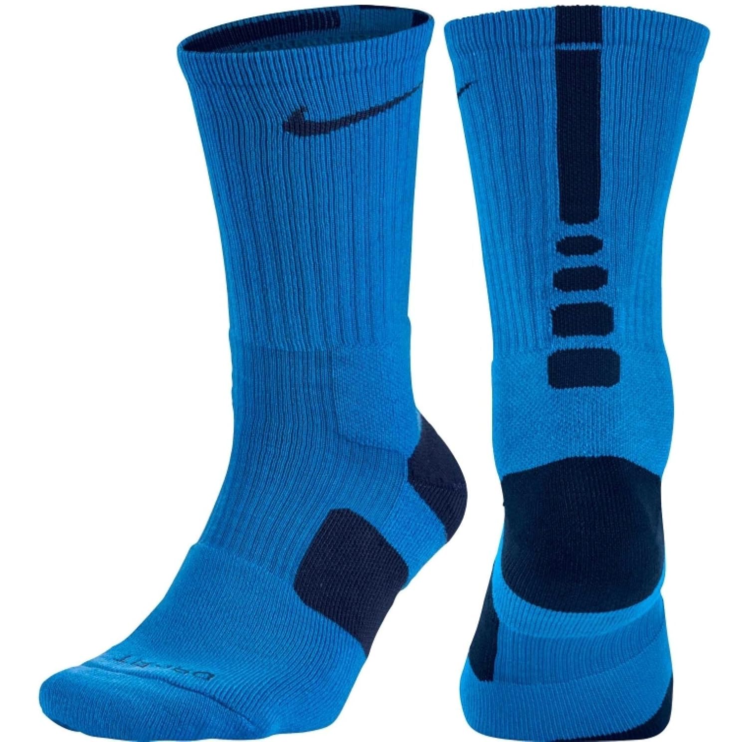 nike elite 气垫篮球船袜 – 所有尺寸 – lt 照片蓝色 / 深蓝色