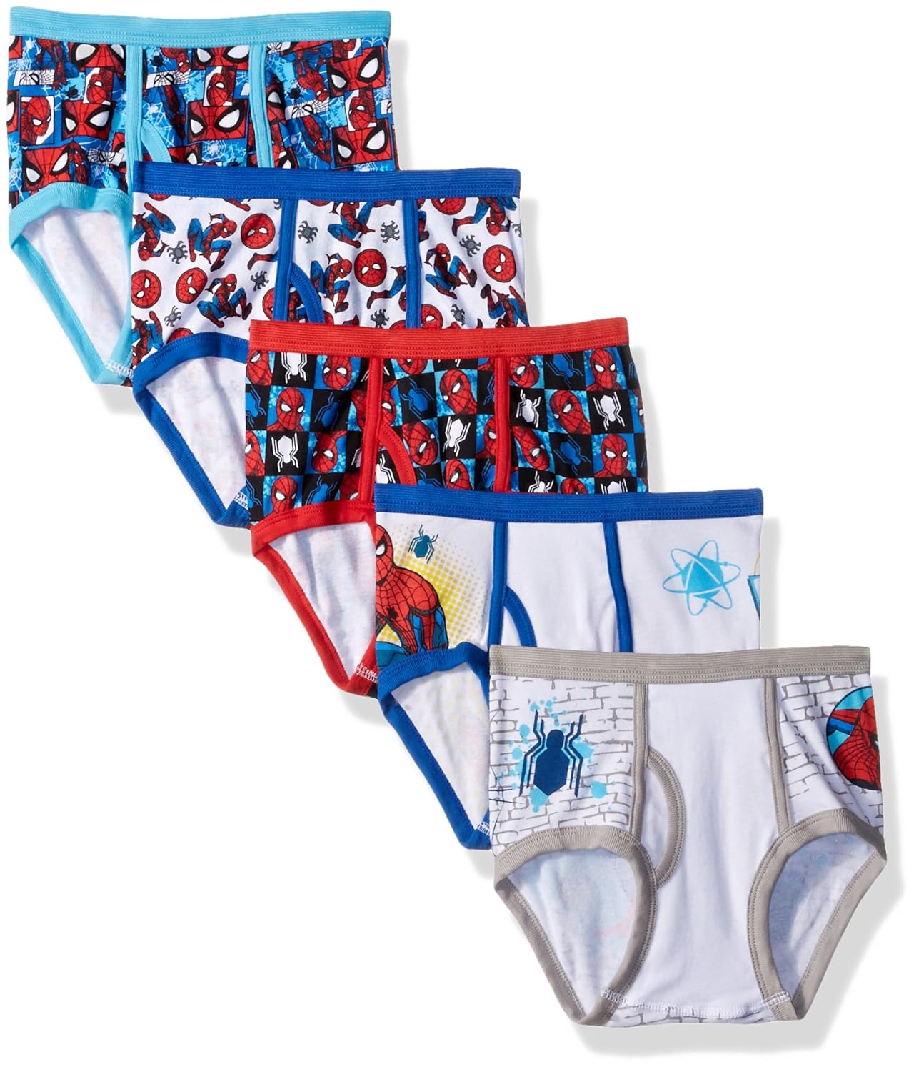 漫威大男孩蜘蛛侠返校节三角裤5条装 【marvel 漫威】 服饰箱包