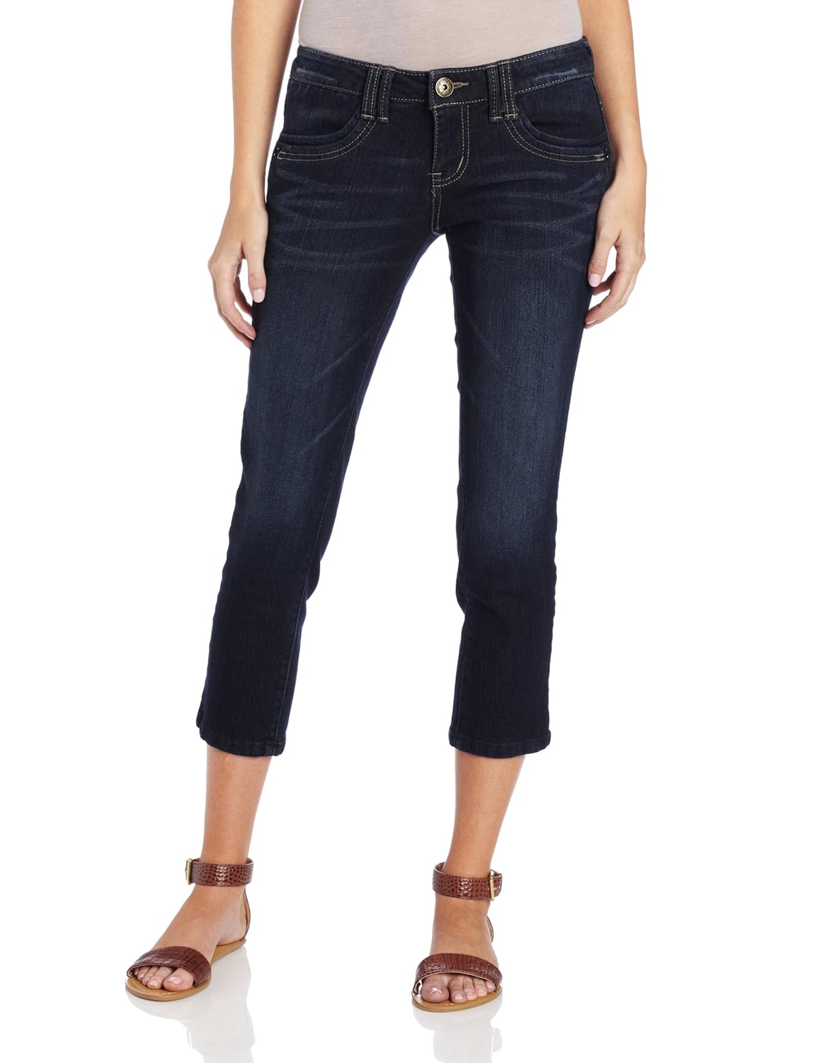 jolt 女式牛仔七分 蓝色 1