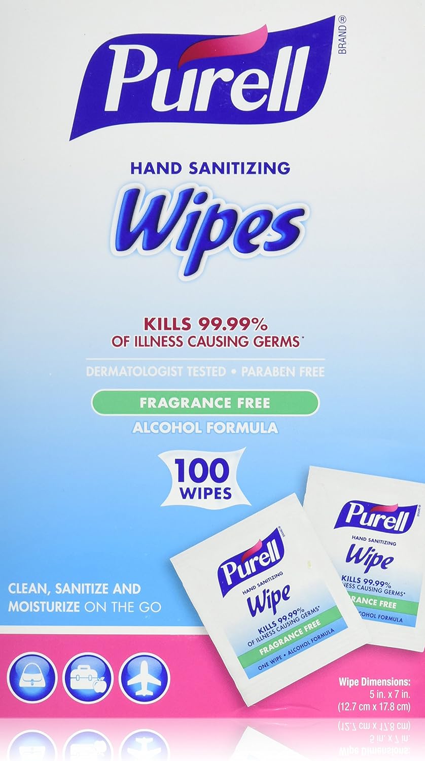 premoistened *擦手巾,纸巾单独包装,100 张/盒