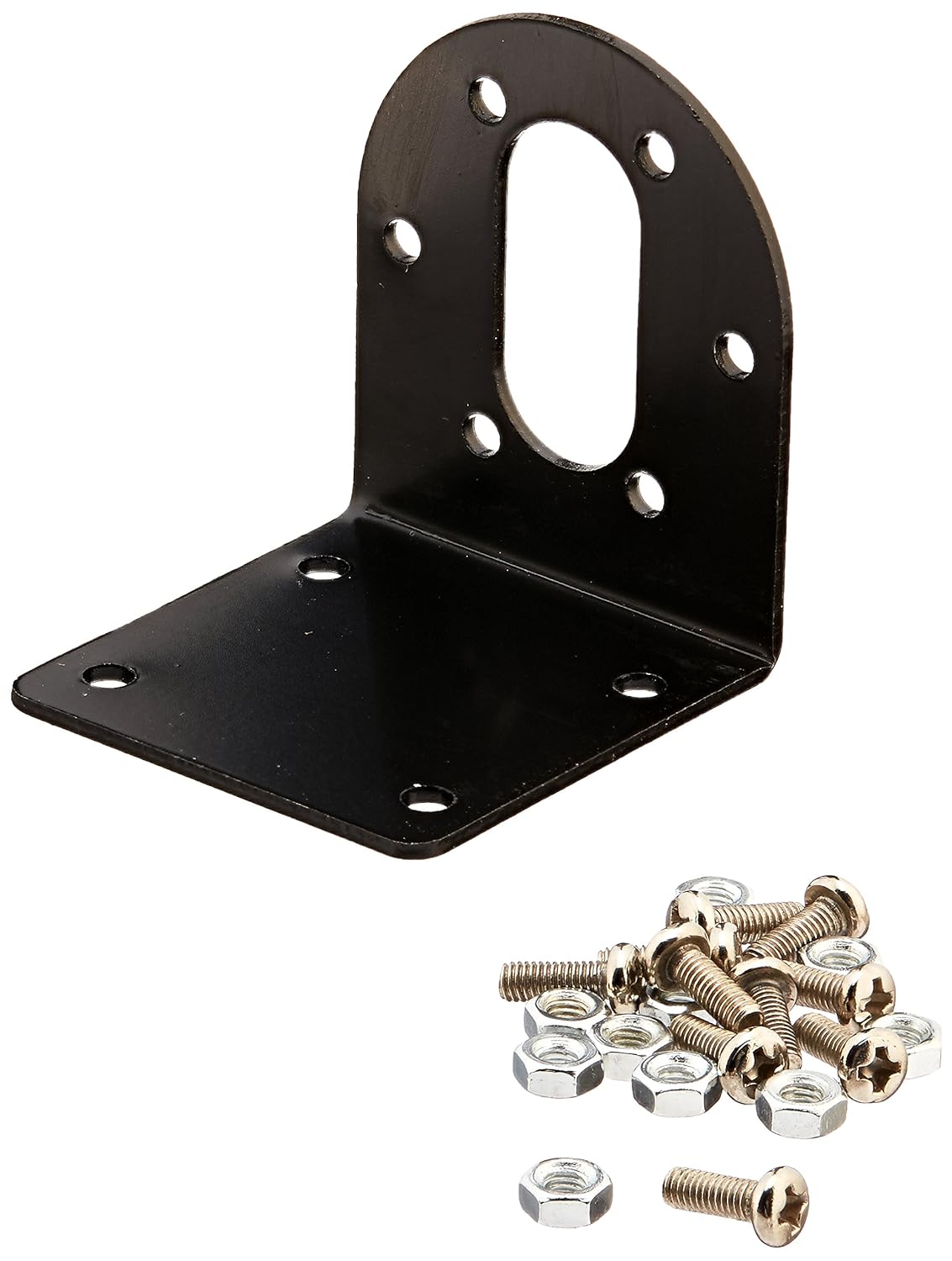 直角不锈钢角 dc 37ga 37gb 电机支架 带螺丝 黑色