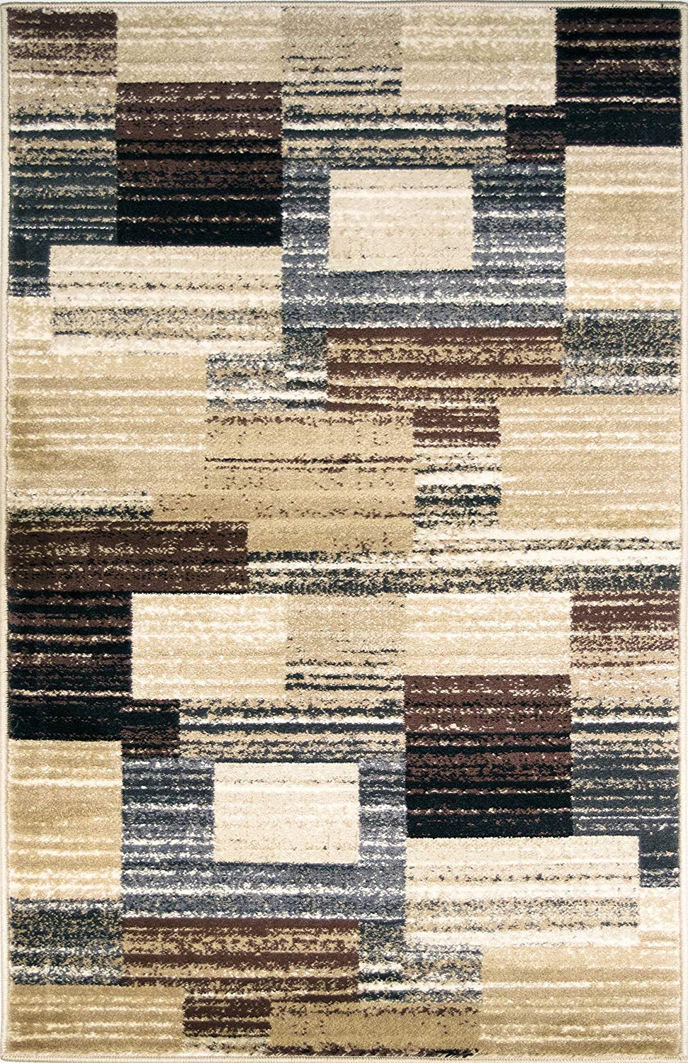 adgo 大西洋系列现代抽象几何柔软绒毛当代地毯厚毛绒