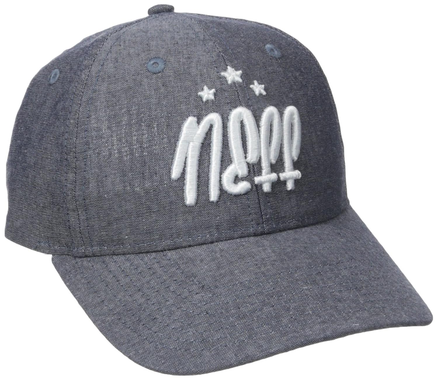 neff 女式 sunday 棉质斜纹经典棒球帽子带刺绣 蓝色 one size