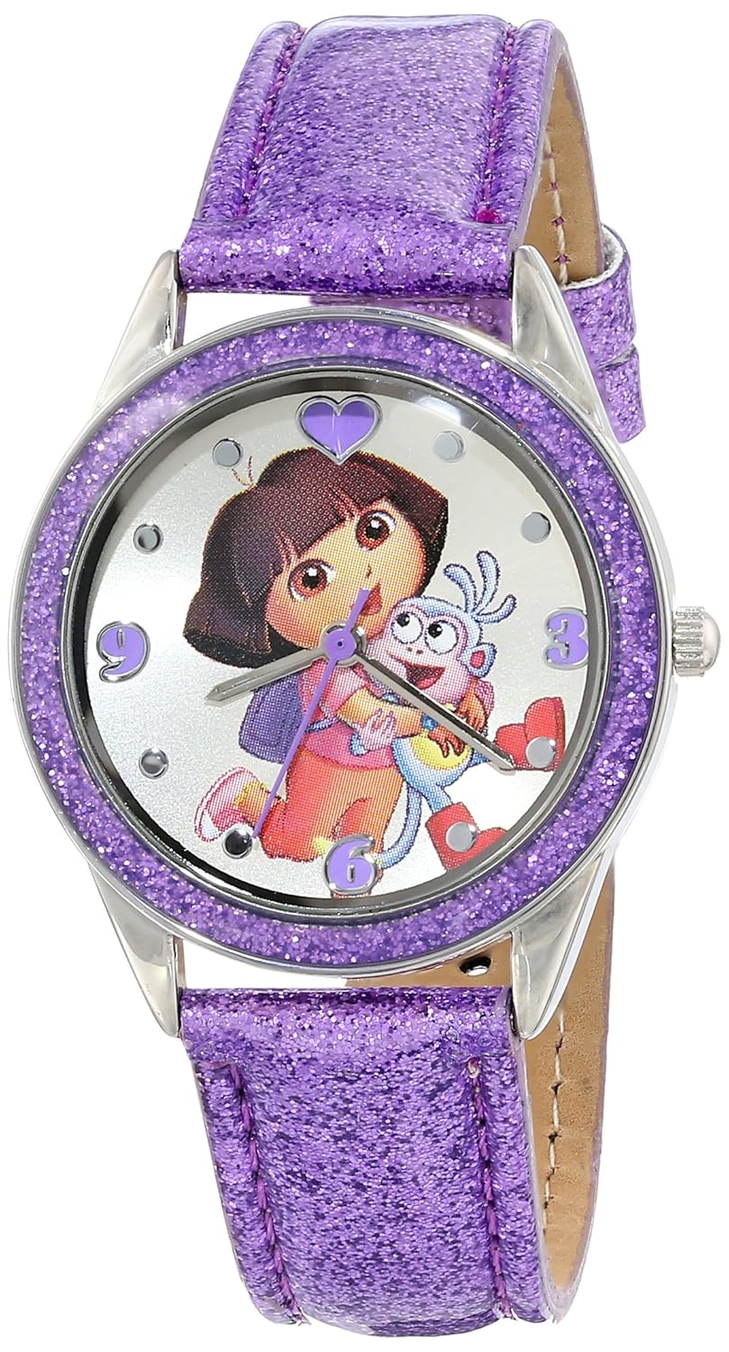 nickelodeon kids dor5004 dora the explorer silver-tone and