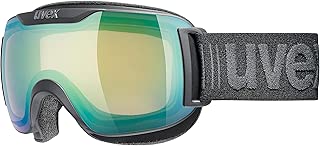 Uvex Unisex's Downhill 2000 S V 滑雪护目镜，黑色，均码
