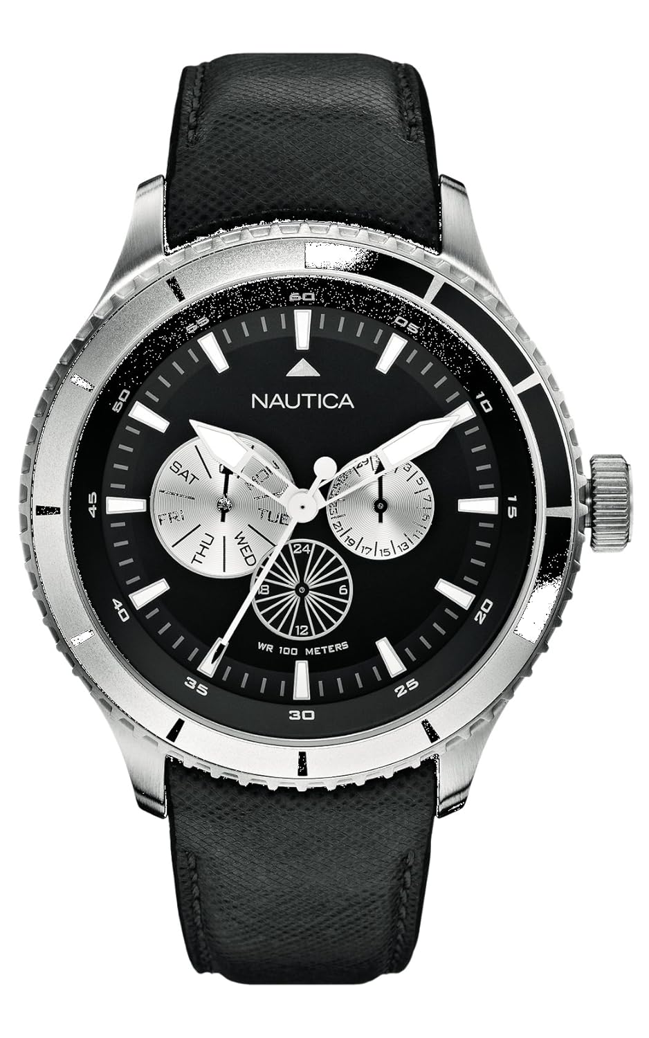 nautica 男士 - 手表 xl 石英皮革 a18657g