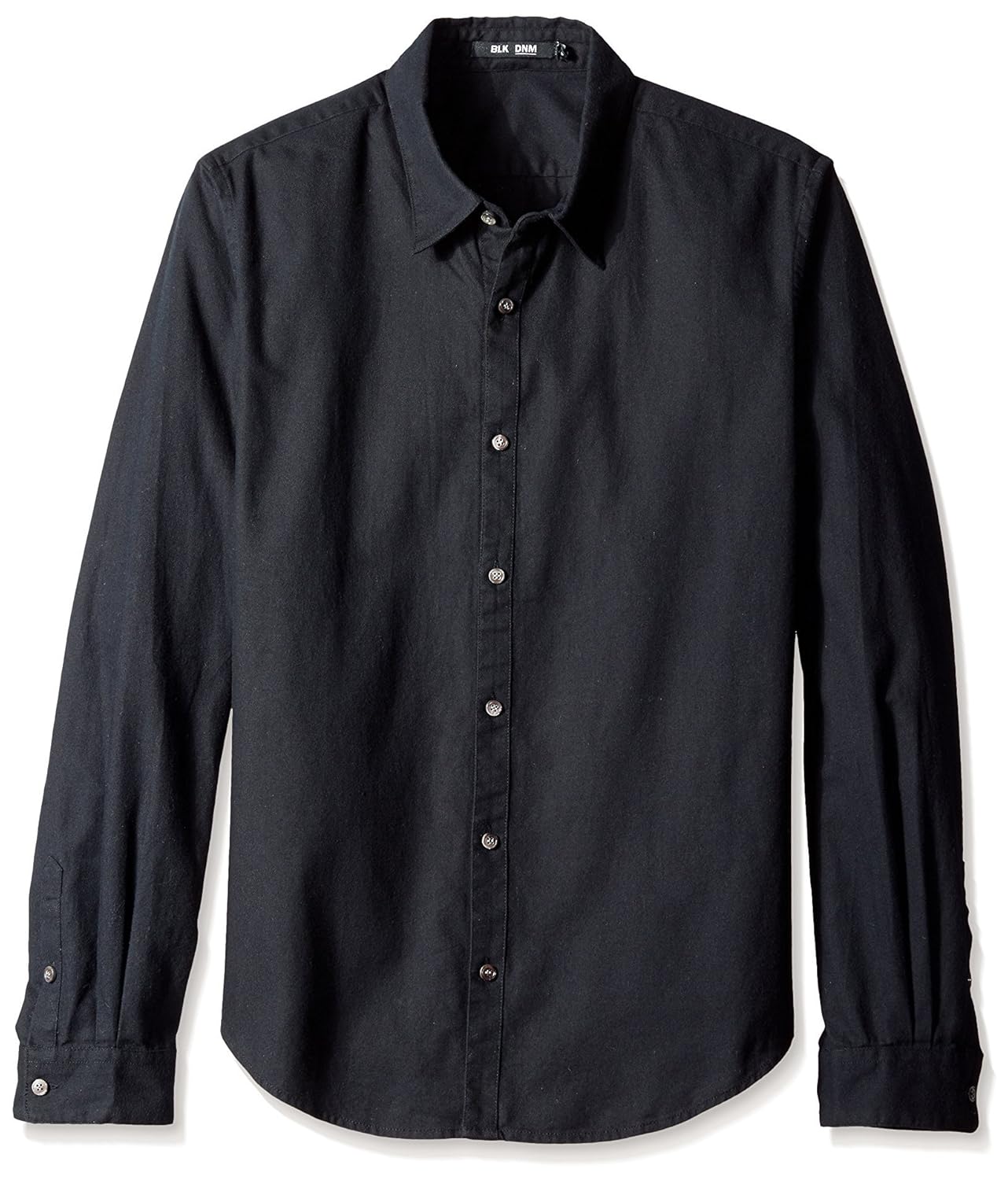 blk dnm 男式长袖纽扣衬衫 黑色 medium