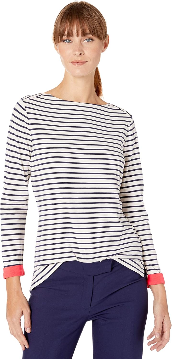 anne klein 女士 3/4 slv 船领上衣