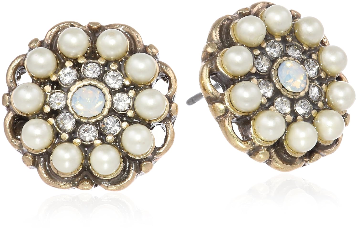 martine wester 首饰镂空花朵耳钉