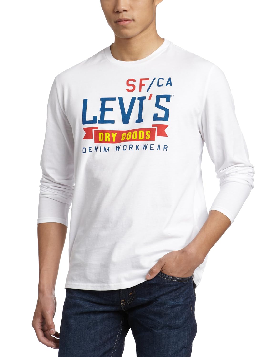 levis 李维斯 男式 t恤 66066-0115 白色 xs