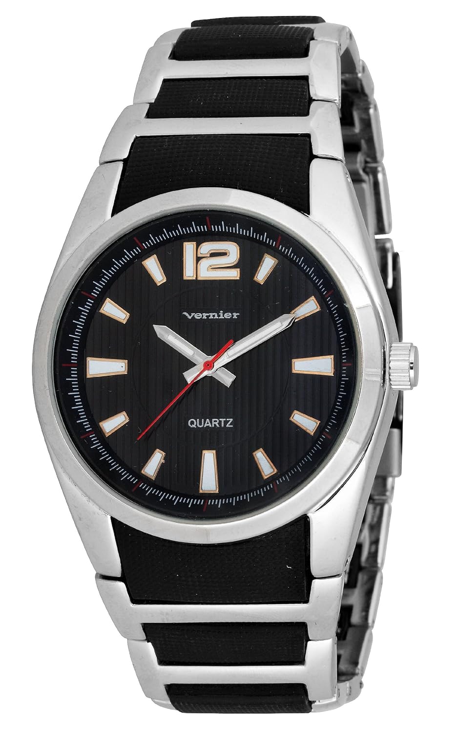 vernier womens vnr11066ss glossy bracelet quartz watch