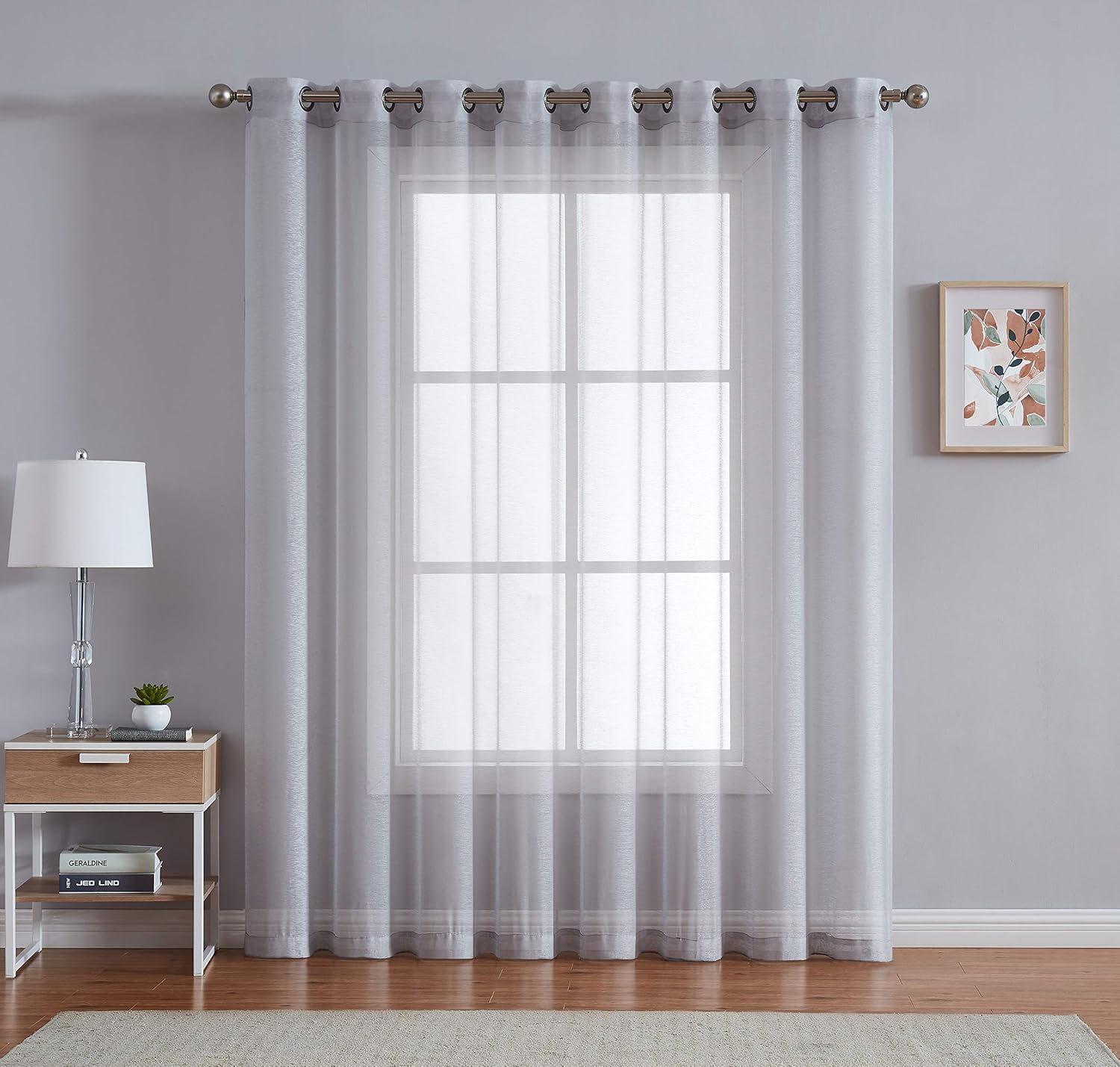 linenzone karina 窗帘 银色 patio 102"w x 96"l unknown