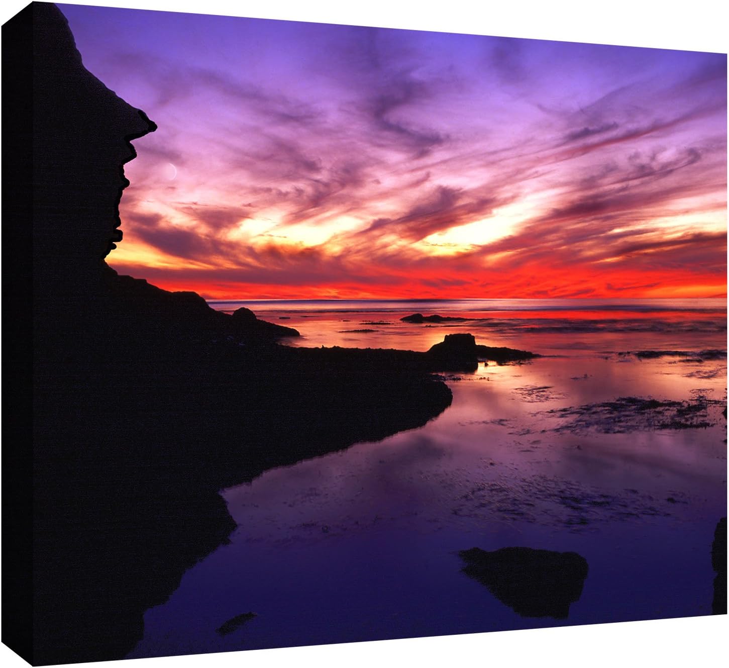 artwall dean uhlinger sunset cliffs twilight gallery-wrapped