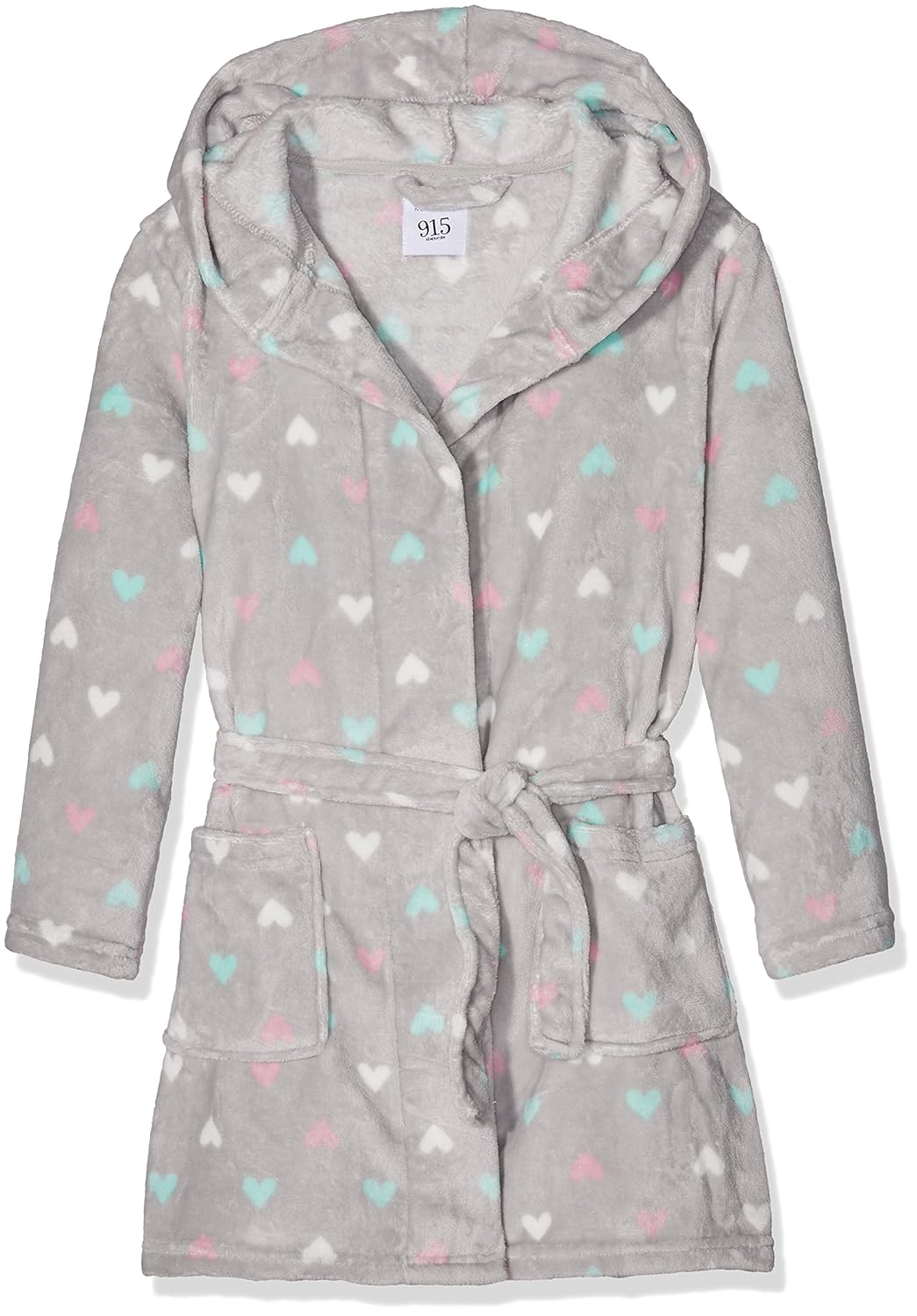 新款外观女孩 heidi 心形晨衣 grey (grey pattern) large