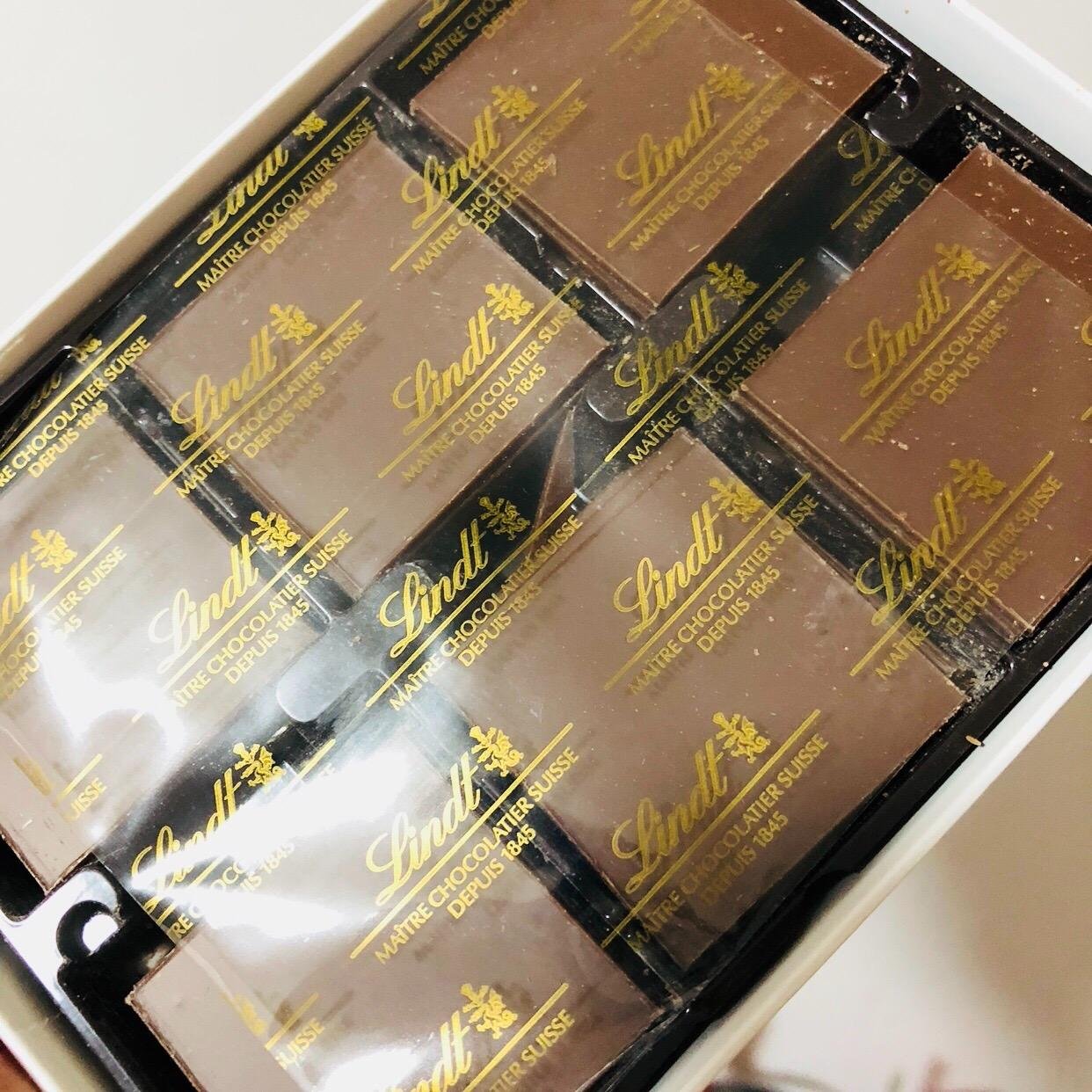 lindt瑞士莲瑞士经典薄片黑巧克力125g (瑞士进口)