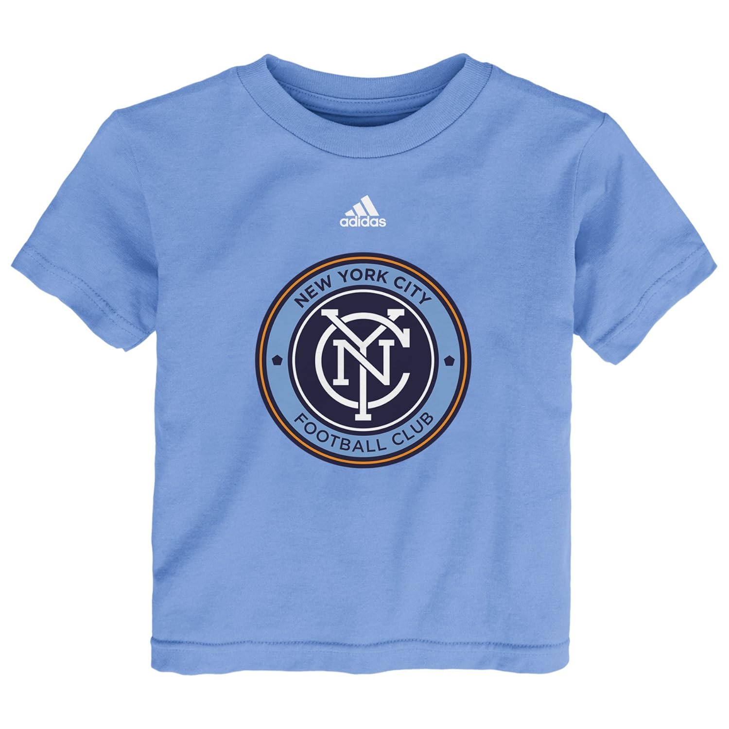 mls new york city fc team logo 幼童男孩短袖,3t,bahia 浅蓝色