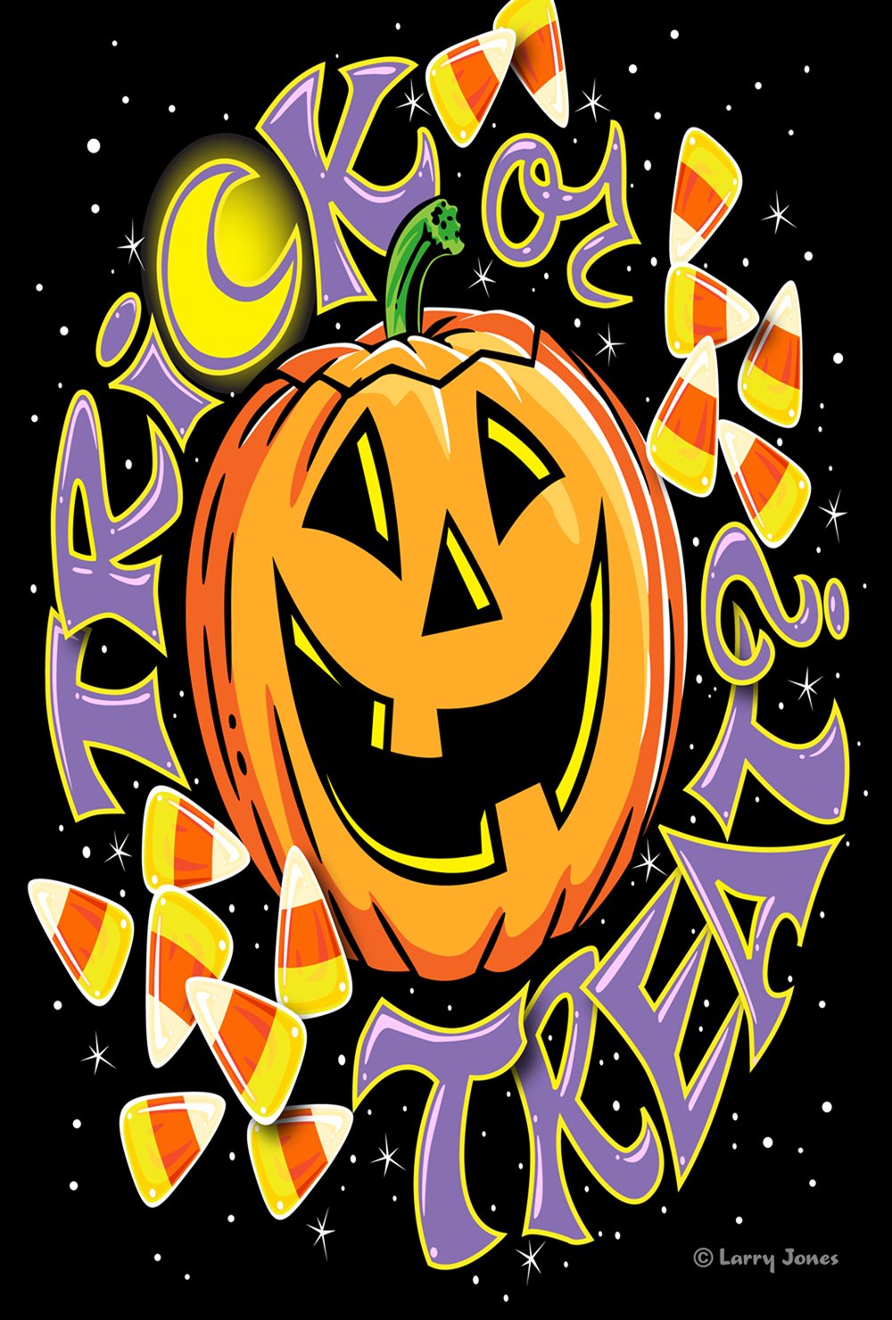 5 x 18 inch decorative halloween jack-o-lantern candy co