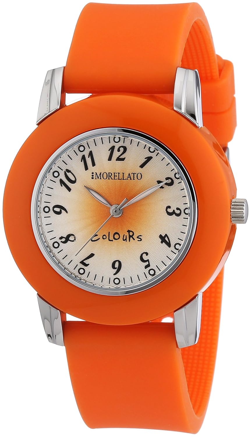 morellato sid006 colours 女式手表石英 analogue 橙色表盘橙色硅胶