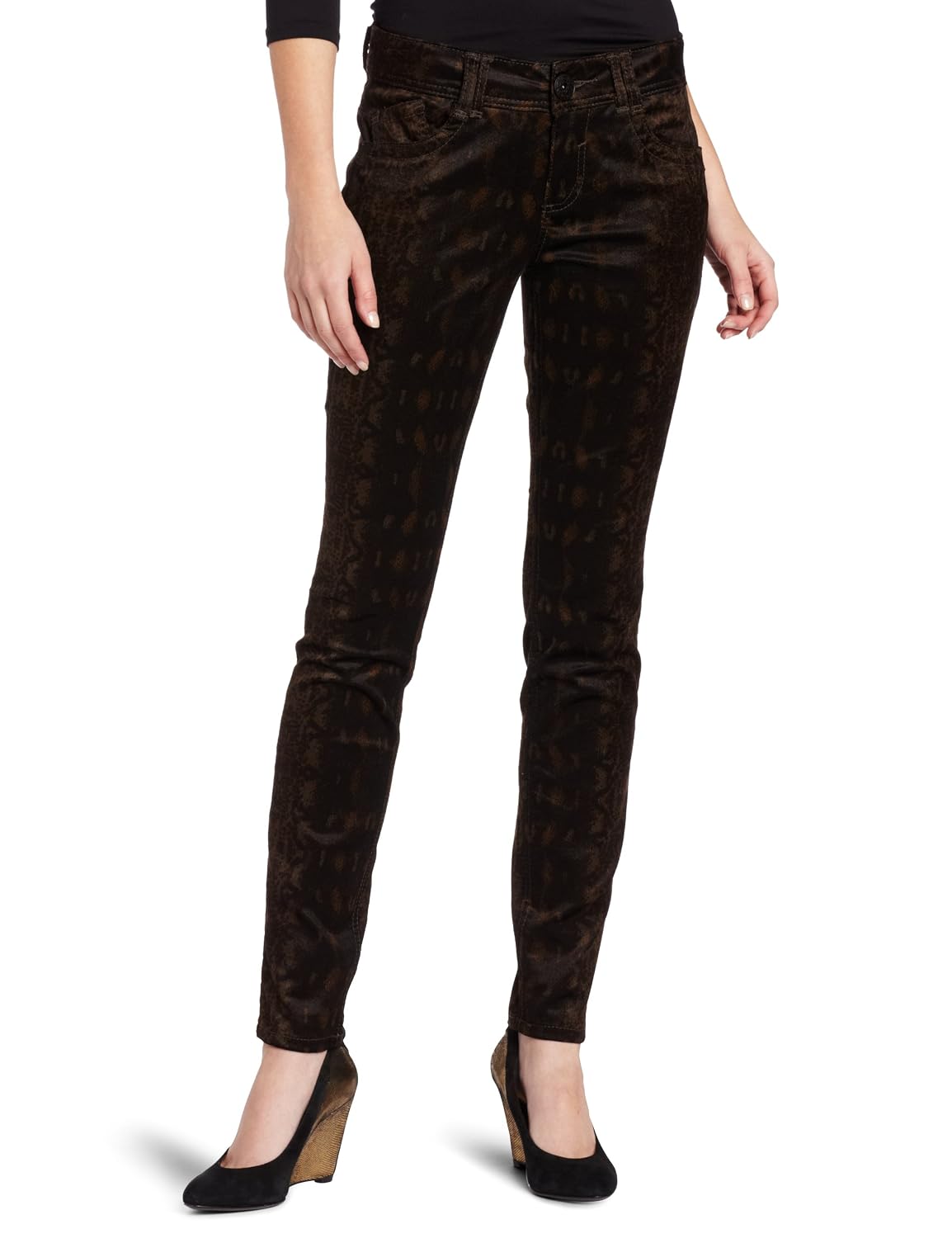 democracy 女士 31/11 uncut cord crocodile print justice