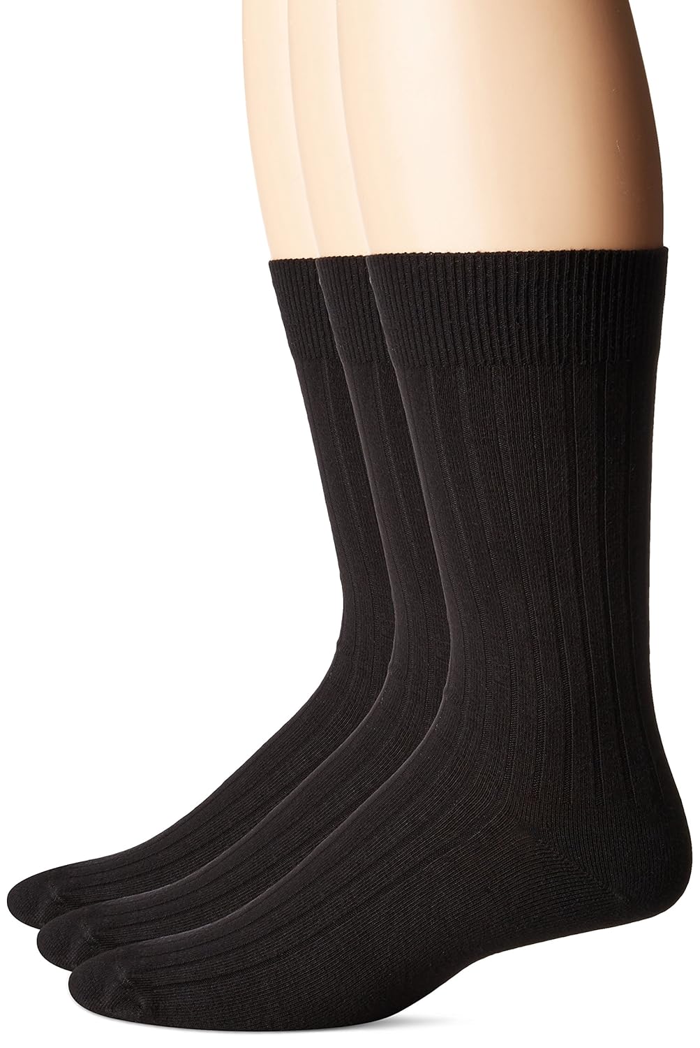 no nonsense 棉质罗纹正装袜 ( 3 pack ) 美国制造