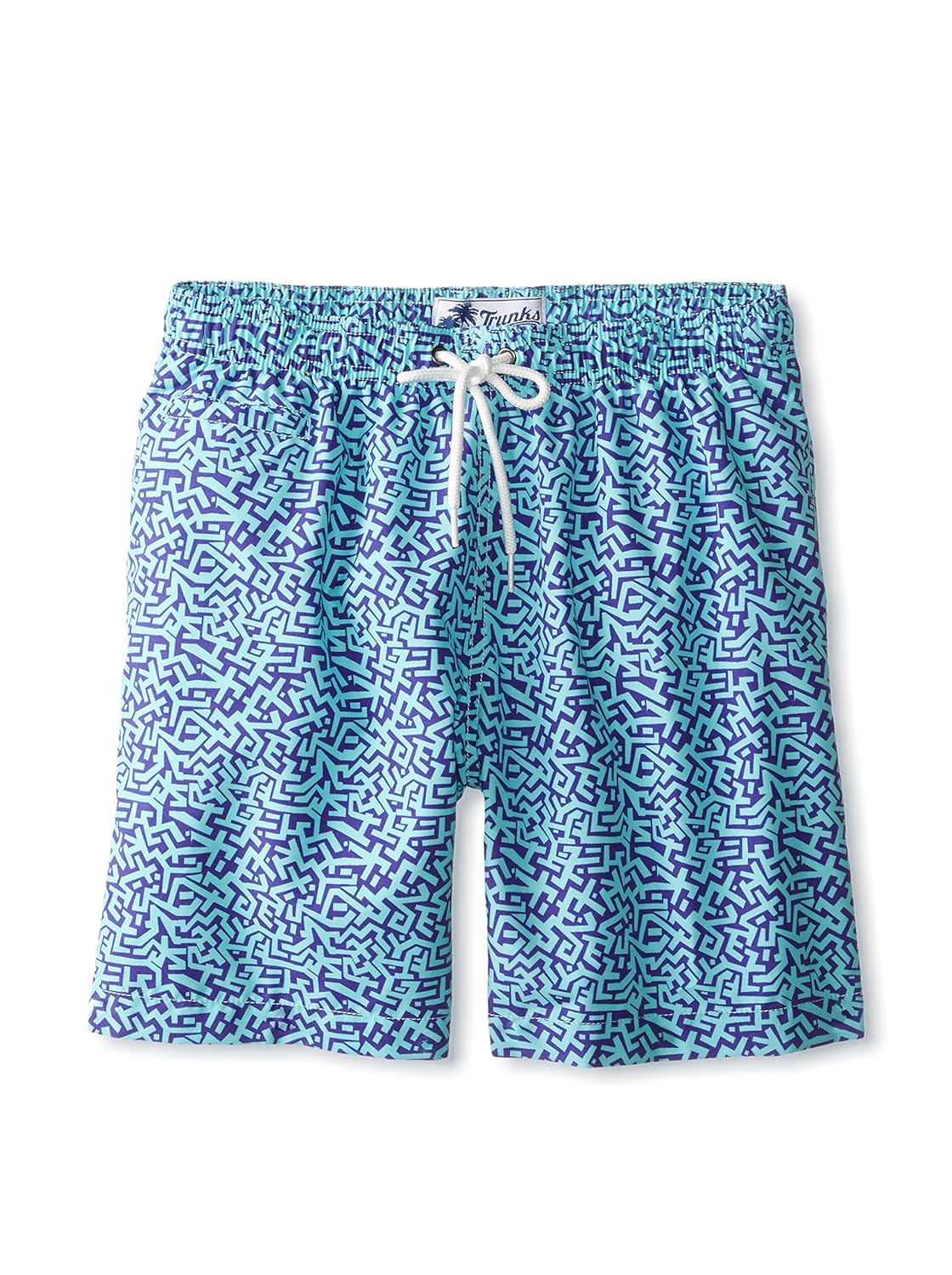 trunks 男式20.32 cm san-o 游泳短裤,玛雅蓝图紫色, l 码