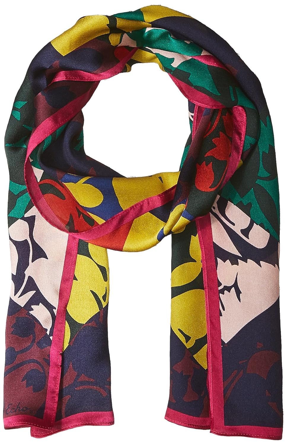 echo geo trellis silk oblong scarf accessory
