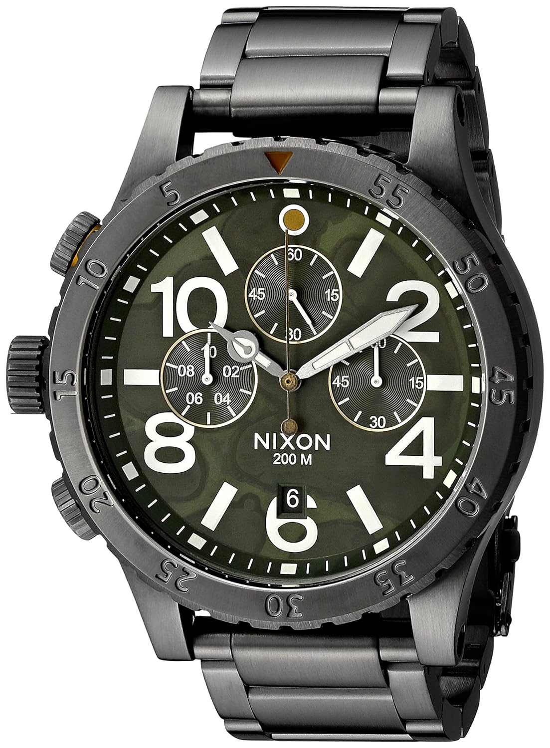 nixon 男士 a4862069 48-20 chrono 模拟显示日本石英灰色手表