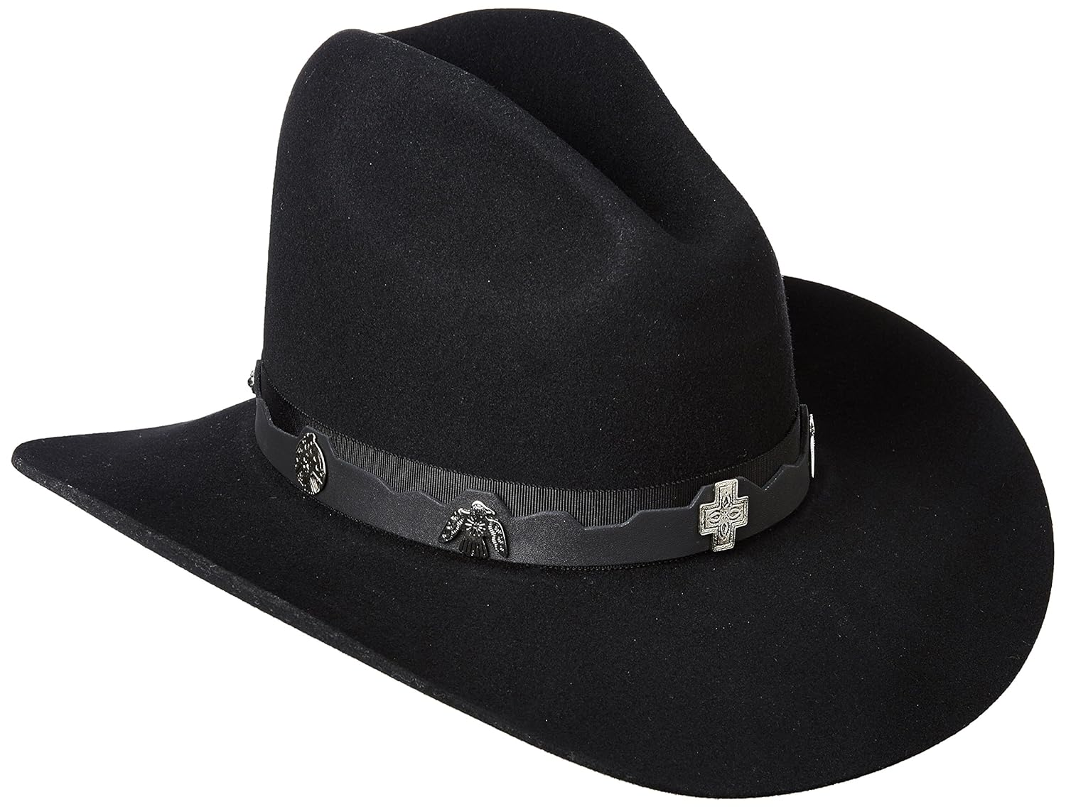 bailey western 男式霍森牛仔帽 黑色 6.75