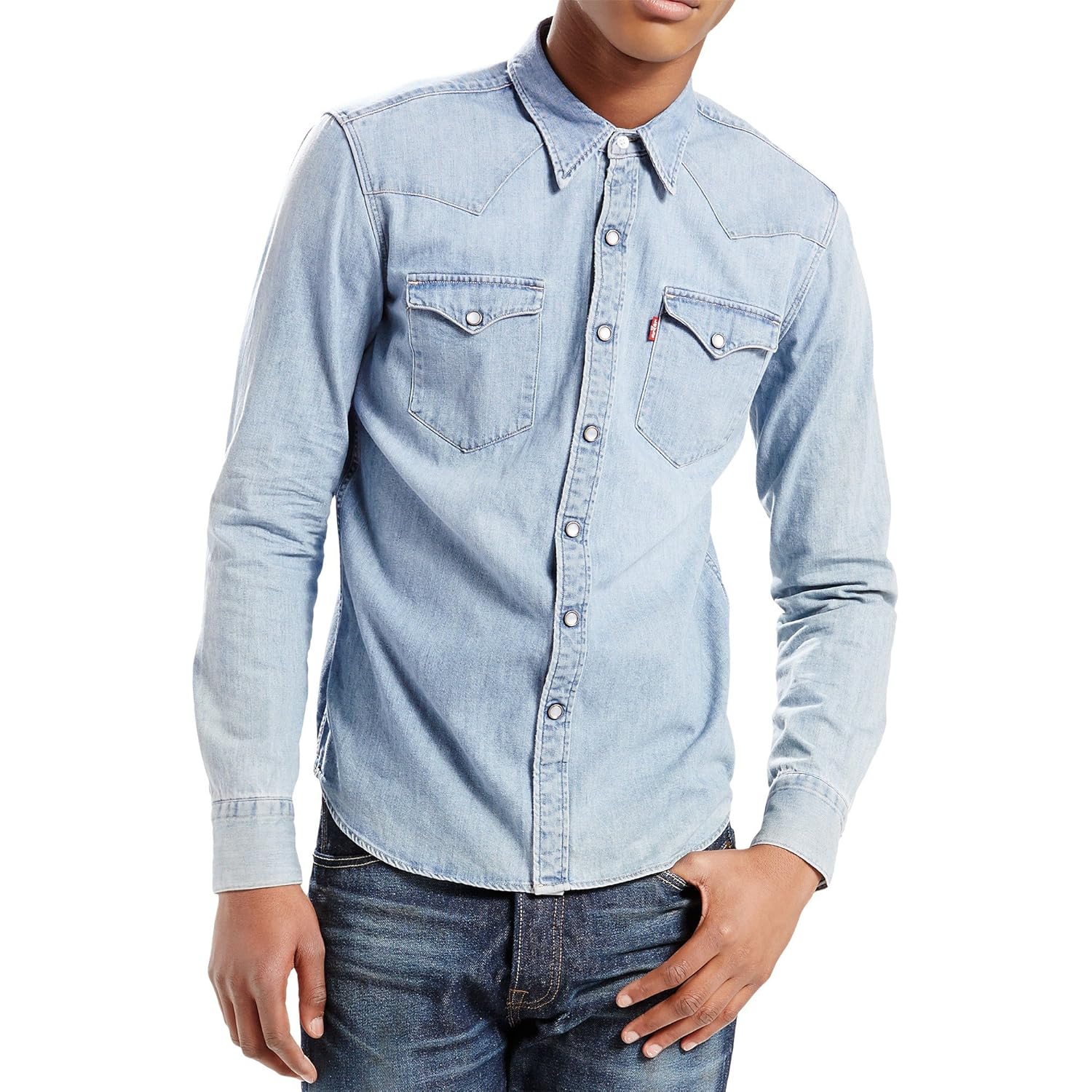 李维斯男式 barstow 西部休闲衬衫 red cast stone xx-large