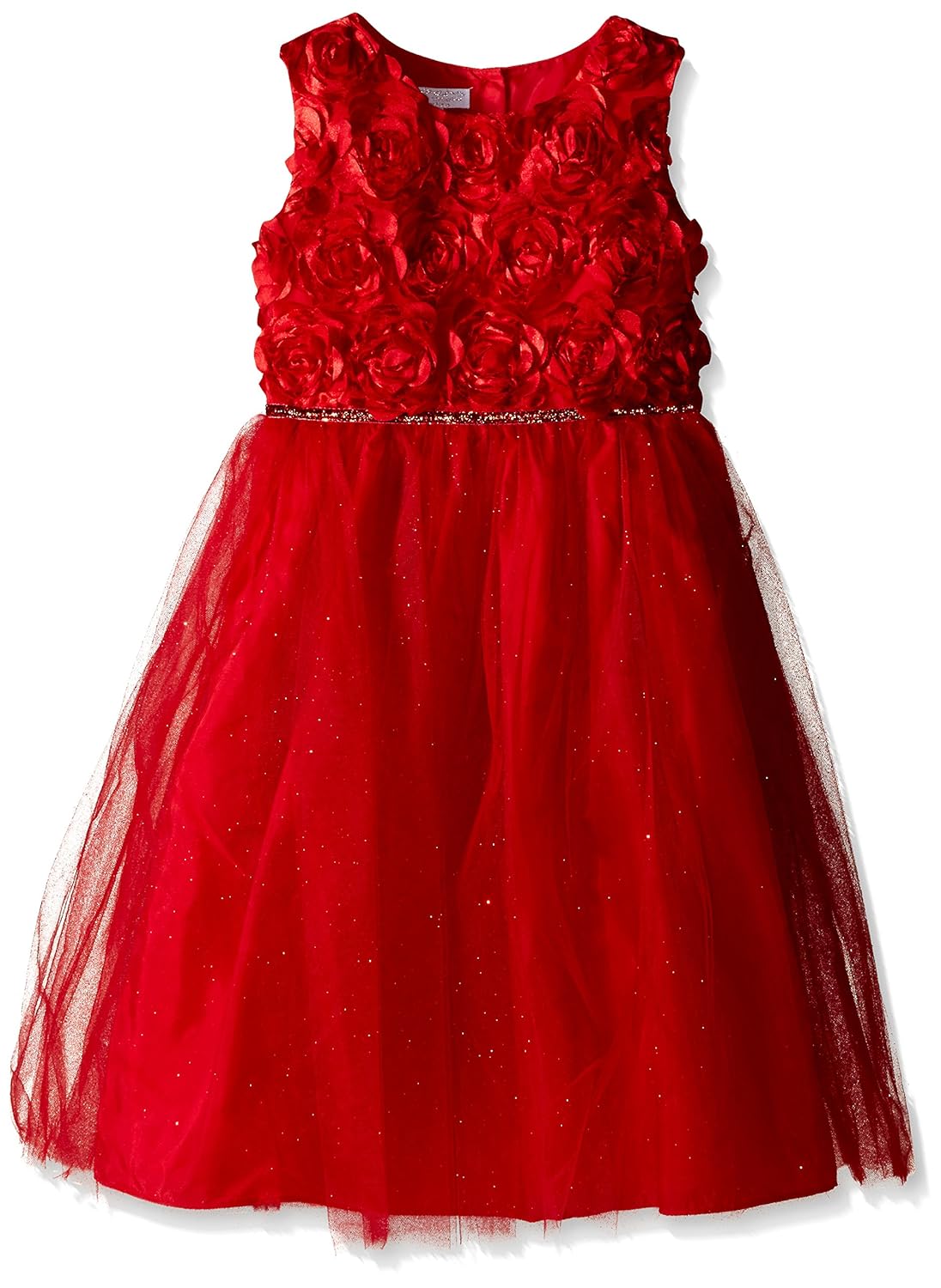 marmellata 大女童红色纱裙派对连衣裙 红色 12
