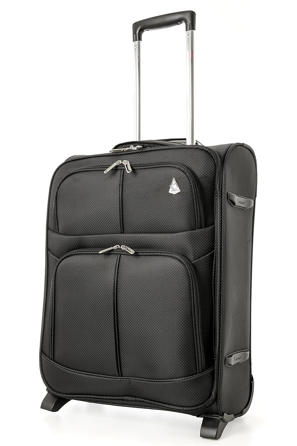aerolite 轻型双轮 ryanair max cabin 手提箱,55 厘米,42 升,黑色