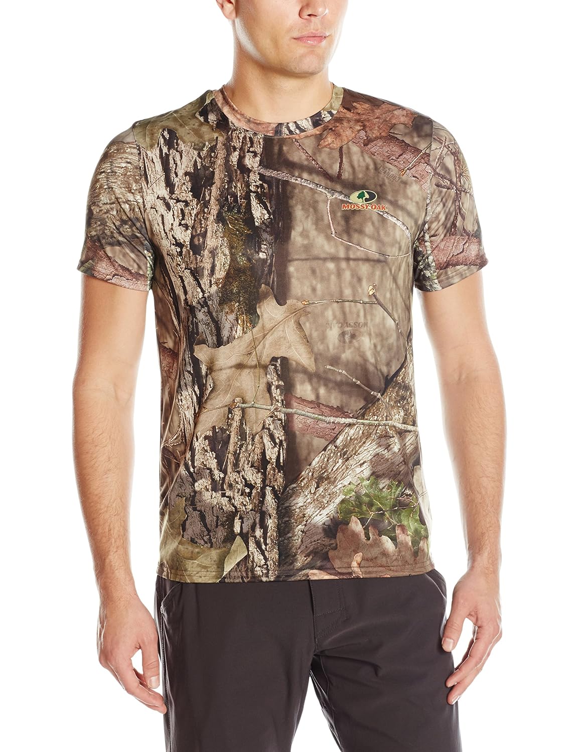 mossy oak 男式短袖 poly 迷彩 t 恤