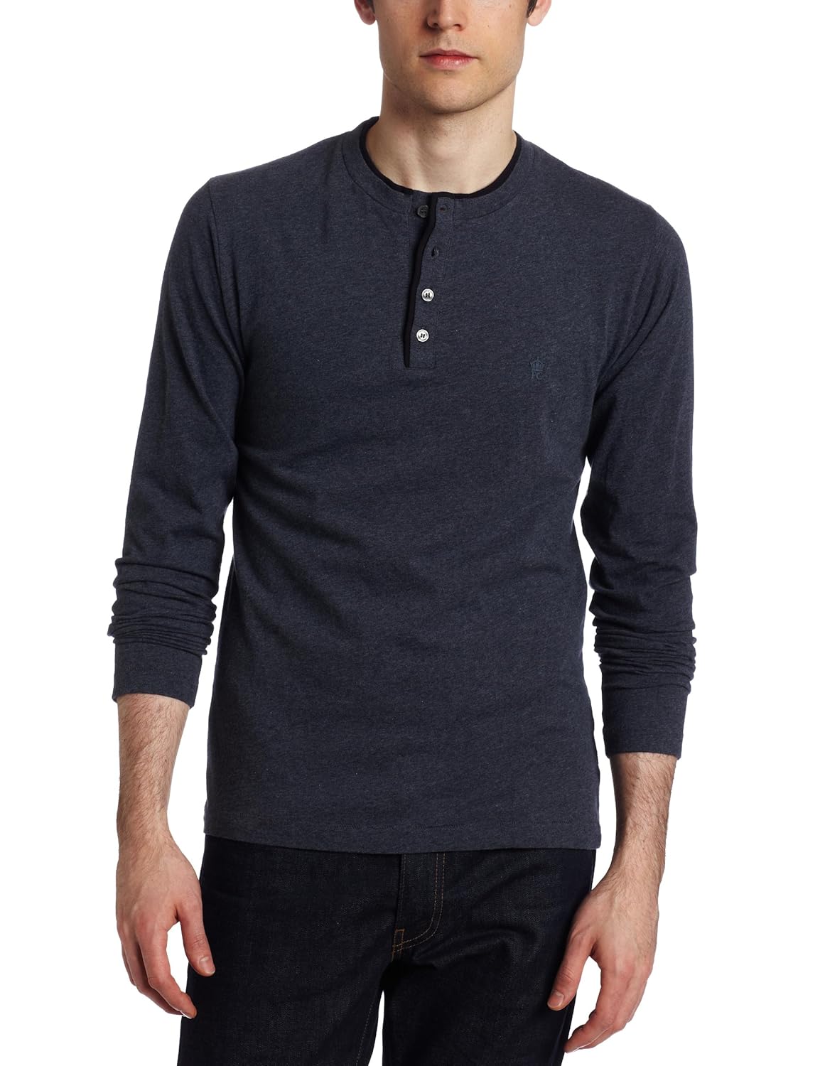 french connection 男士 contrast sneezy shirt india ink mel