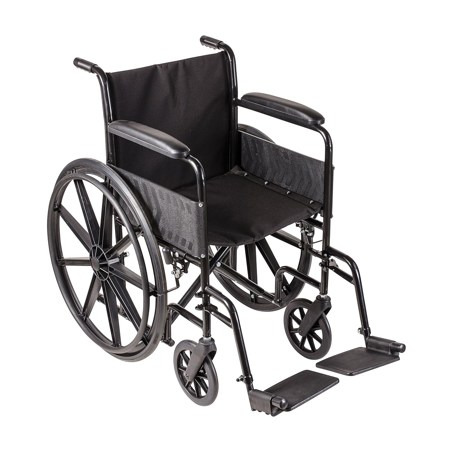 duro-med 18 standard wheelchair with fixed armrest and swing