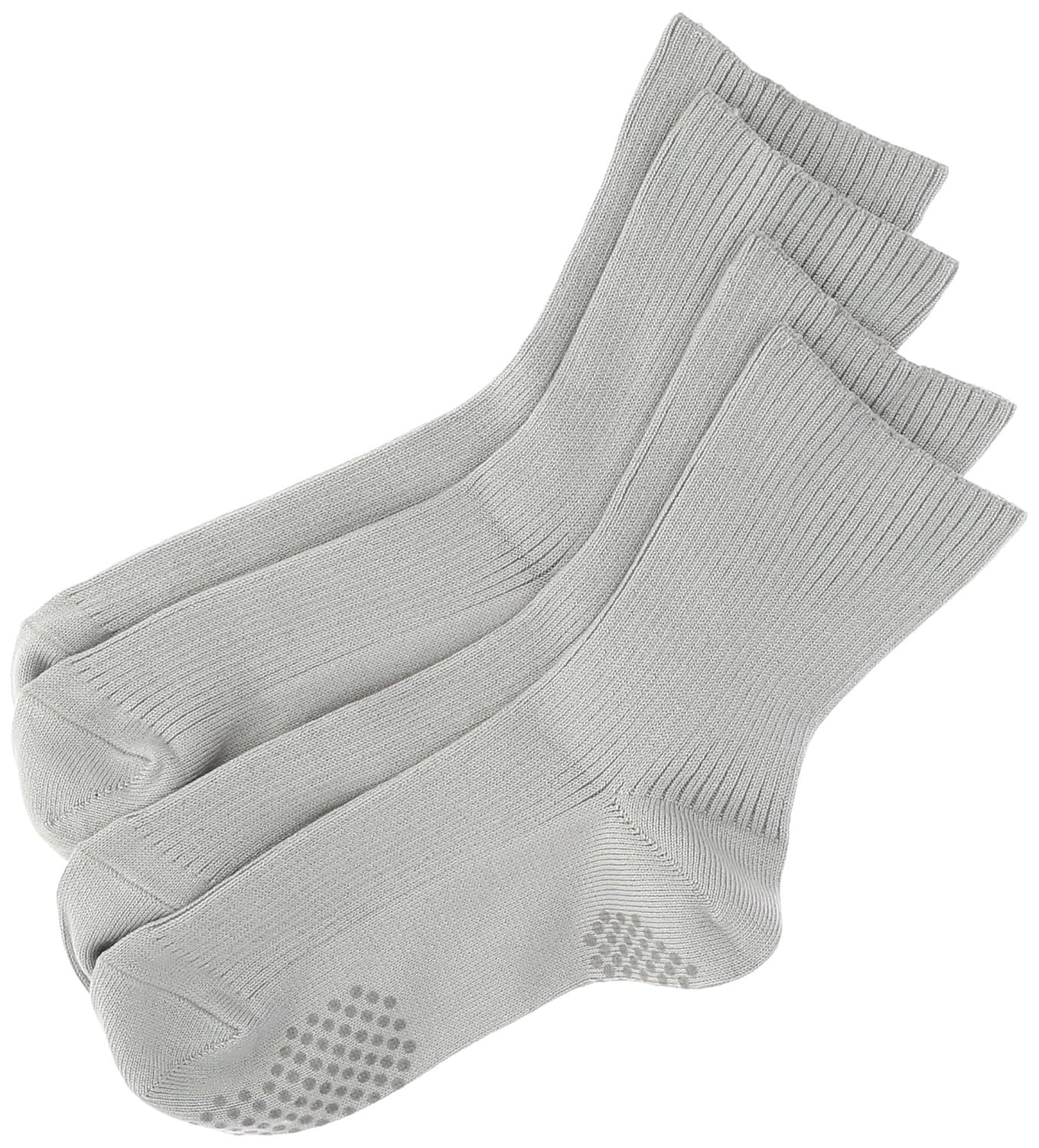 atsugi せつ 新设计袜子柔软棉混纺宽松袜子   2双装 > 灰色 日本 22